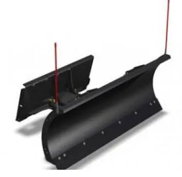 Snow blades for skid steers